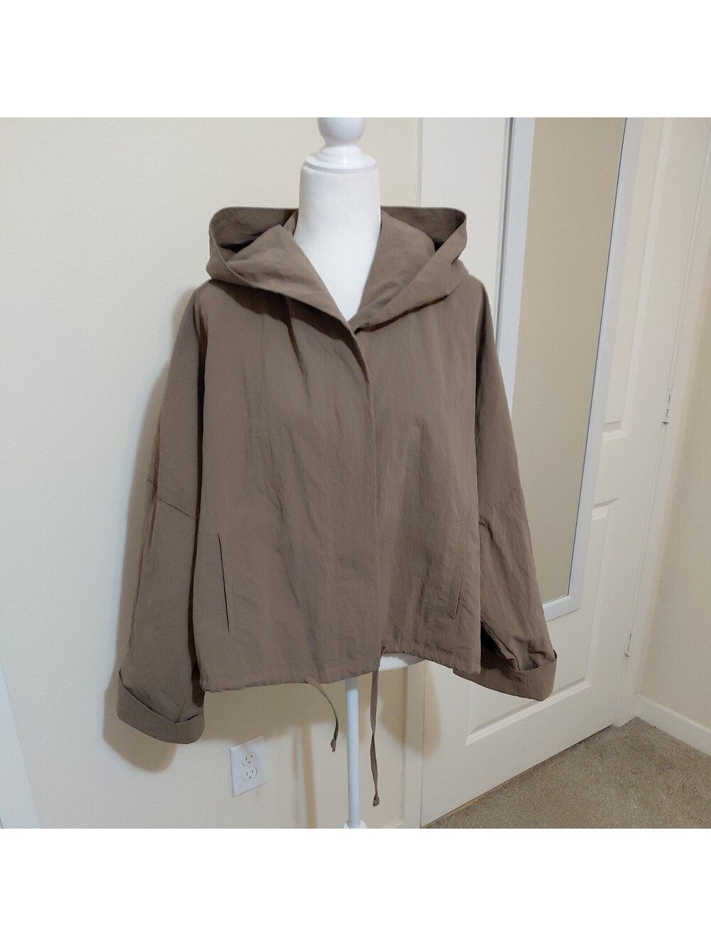 ELEMENTE CLEMENTE Womens Oversized Hooded Jacket Size L EUC #889
